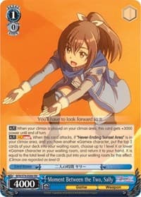 Moment Between the Two, Sally - BOFURI: I Don't Want to Get Hurt, so I'll Max Out My Defense - Weiss Schwarz card