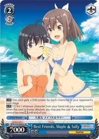 Best Friends, Maple & Sally (SR) - BOFURI: I Don't Want to Get Hurt, so I'll Max Out My Defense - Weiss Schwarz card