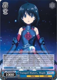 Tranquil Waters, Maple - BOFURI: I Don't Want to Get Hurt, so I'll Max Out My Defense - Weiss Schwarz card