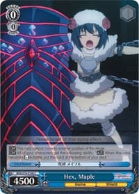 Hex, Maple - BOFURI: I Don't Want to Get Hurt, so I'll Max Out My Defense - Weiss Schwarz card