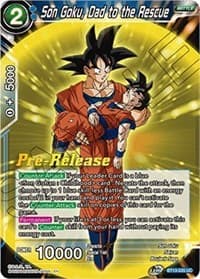 Son Goku, Dad to the Rescue - Supreme Rivalry Pre-Release Cards - Dragon Ball Super: Masters card