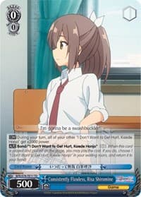 Consistently Flawless, Risa Shiromine - BOFURI: I Don't Want to Get Hurt, so I'll Max Out My Defense - Weiss Schwarz card
