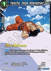 Yamcha, Hope Abandoned - Supreme Rivalry Pre-Release Cards - Dragon Ball Super: Masters card
