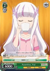 Assertive, Yui - BOFURI: I Don't Want to Get Hurt, so I'll Max Out My Defense - Weiss Schwarz card