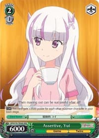 Assertive, Yui (RRR) - BOFURI: I Don't Want to Get Hurt, so I'll Max Out My Defense - Weiss Schwarz card
