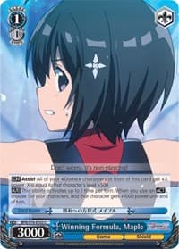 Winning Formula, Maple - BOFURI: I Don't Want to Get Hurt, so I'll Max Out My Defense - Weiss Schwarz card