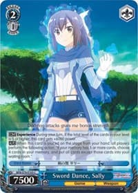 Sword Dance, Sally - BOFURI: I Don't Want to Get Hurt, so I'll Max Out My Defense - Weiss Schwarz card