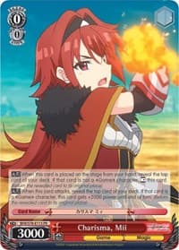 Charisma, Mii - BOFURI: I Don't Want to Get Hurt, so I'll Max Out My Defense - Weiss Schwarz card