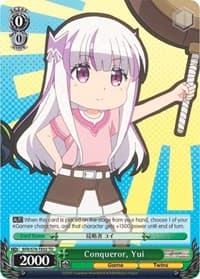Conqueror, Yui - BOFURI: I Don't Want to Get Hurt, so I'll Max Out My Defense - Weiss Schwarz card