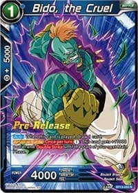 Bido, the Cruel - Supreme Rivalry Pre-Release Cards - Dragon Ball Super: Masters card