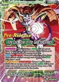 King Cold // King Cold, Ruler of the Galactic Dynasty - Supreme Rivalry Pre-Release Cards - Dragon Ball Super: Masters card