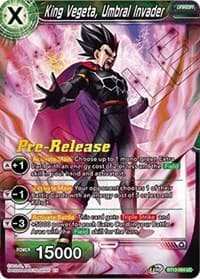 King Vegeta, Umbral Invader - Supreme Rivalry Pre-Release Cards - Dragon Ball Super: Masters card
