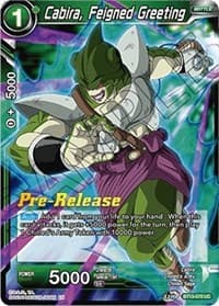 Cabira, Feigned Greeting - Supreme Rivalry Pre-Release Cards - Dragon Ball Super: Masters card