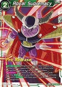 Royal Supremacy - Supreme Rivalry Pre-Release Cards - Dragon Ball Super: Masters card