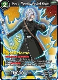 Trunks, Thwarting the Dark Empire - Supreme Rivalry Pre-Release Cards - Dragon Ball Super: Masters card