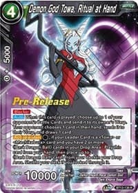 Demon God Towa, Ritual at Hand - Supreme Rivalry Pre-Release Cards - Dragon Ball Super: Masters card