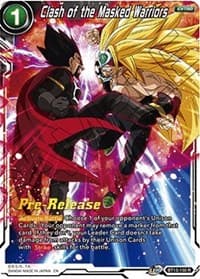 Clash of the Masked Warriors - Supreme Rivalry Pre-Release Cards - Dragon Ball Super: Masters card