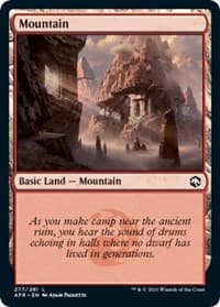 Mountain (277) - Adventures in the Forgotten Realms - Magic: The Gathering card