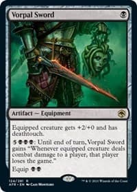 Vorpal Sword - Adventures in the Forgotten Realms - Magic: The Gathering card