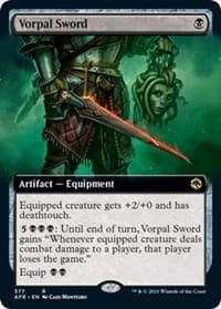 Vorpal Sword (Extended Art) - Adventures in the Forgotten Realms - Magic: The Gathering card