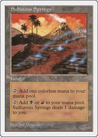 Sulfurous Springs - Fifth Edition - Magic: The Gathering card