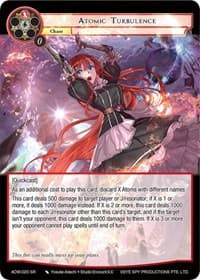 Atomic Turbulence - Assault into the Demonic World - Force of Will card
