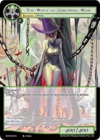 The Witch of Unblowing Wind - Assault into the Demonic World - Force of Will card