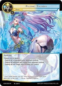 Pulsing Thunder - Assault into the Demonic World - Force of Will card