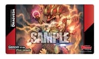 Cardfight!! Vanguard overDress Preorder Playmat: Genesis of the Five Greats - Dragon Deity King of Resurgence, Dragveda - Bushiroad Playmats - Playmats card