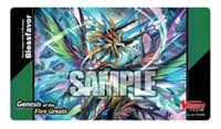 Cardfight!! Vanguard overDress Preorder Playmat: Genesis of the Five Greats - Source Dragon Deity of Blessings Blessfavor - Bushiroad Playmats - Playmats card