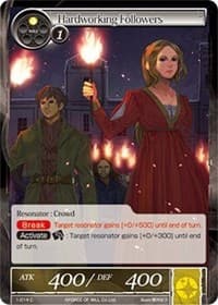 Hardworking Followers - The Dawn of Valhalla - Force of Will card