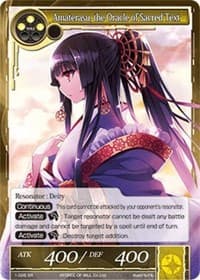 Amaterasu, the Oracle of Sacred Text - The Dawn of Valhalla - Force of Will card