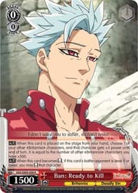 Ban: Ready to Kill - The Seven Deadly Sins - Weiss Schwarz card