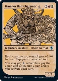 Bruenor Battlehammer (Showcase) - Adventures in the Forgotten Realms - Magic: The Gathering card