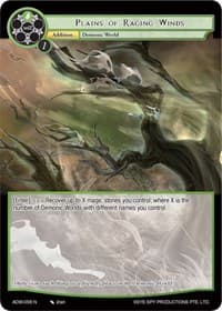 Plains of Raging Winds - Assault into the Demonic World - Force of Will card