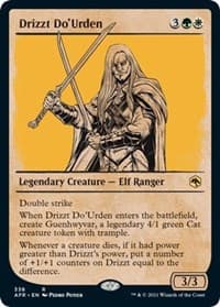 Drizzt Do'Urden (Showcase) - Adventures in the Forgotten Realms - Magic: The Gathering card