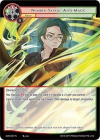 Number Seven, Anti-Magic - Assault into the Demonic World - Force of Will card