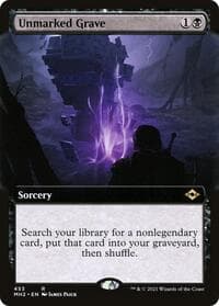 Unmarked Grave (Extended Art) - Modern Horizons 2 - Magic: The Gathering card