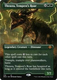 Thrasta, Tempest's Roar (Borderless) - Modern Horizons 2 - Magic: The Gathering card