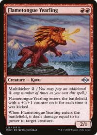 Flametongue Yearling - Modern Horizons 2 - Magic: The Gathering card