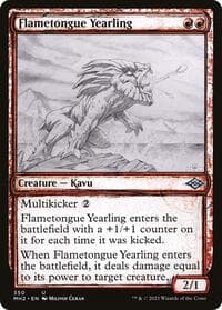 Flametongue Yearling (Showcase) - Modern Horizons 2 - Magic: The Gathering card