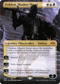 Dakkon, Shadow Slayer (Borderless) - Modern Horizons 2 - Magic: The Gathering card