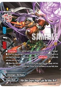 Fifth Omni Cavalry Dragon, Light Rim Alliot "Re:B" (Hot Stamped) - Promo Cards - Future Card BuddyFight card