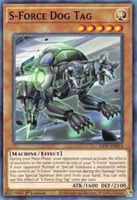 S-Force Dog Tag - Lightning Overdrive - YuGiOh card