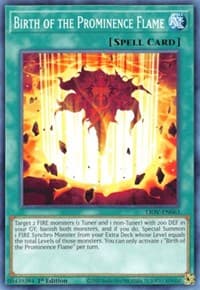 Birth of the Prominence Flame - Lightning Overdrive - YuGiOh card