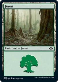 Forest (489) (Foil Etched) - Modern Horizons 2 - Magic: The Gathering card