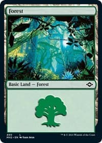 Forest (490) (Foil Etched) - Modern Horizons 2 - Magic: The Gathering card