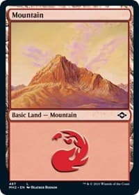 Mountain (487) (Foil Etched) - Modern Horizons 2 - Magic: The Gathering card