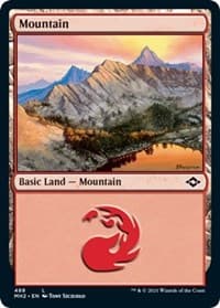 Mountain (488) (Foil Etched) - Modern Horizons 2 - Magic: The Gathering card