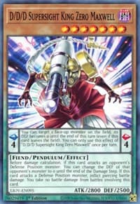D/D/D Supersight King Zero Maxwell - Lightning Overdrive - YuGiOh card